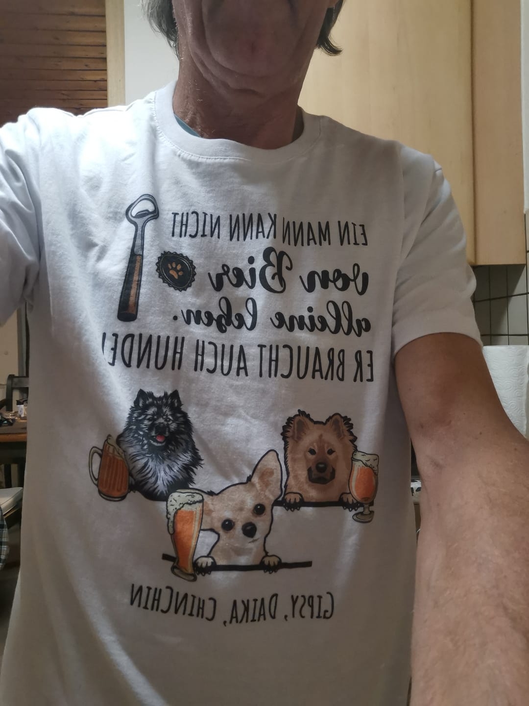 Customer photo review of Bier & Wuff - Individuelles T-Shirt