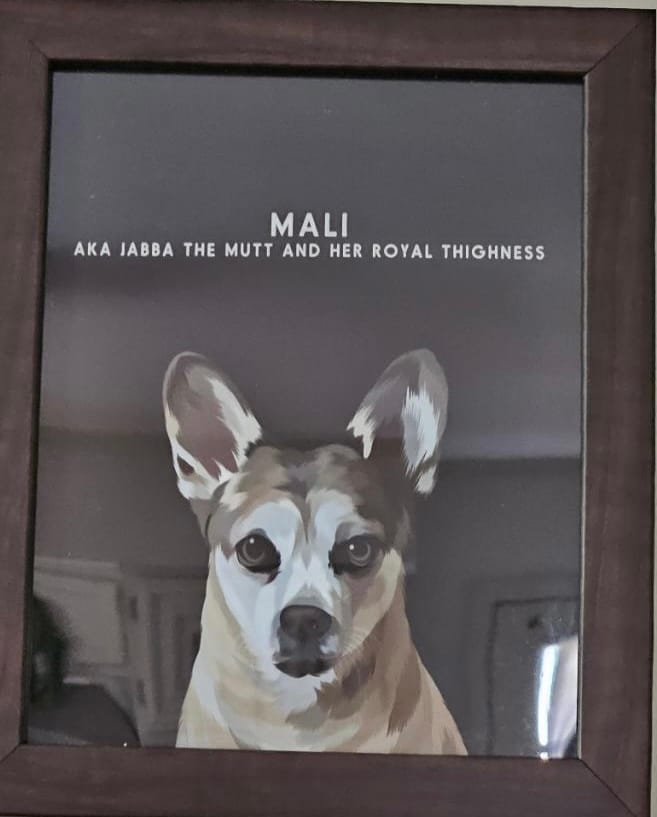 Customer photo review of Custom Memorial Pet Portrait