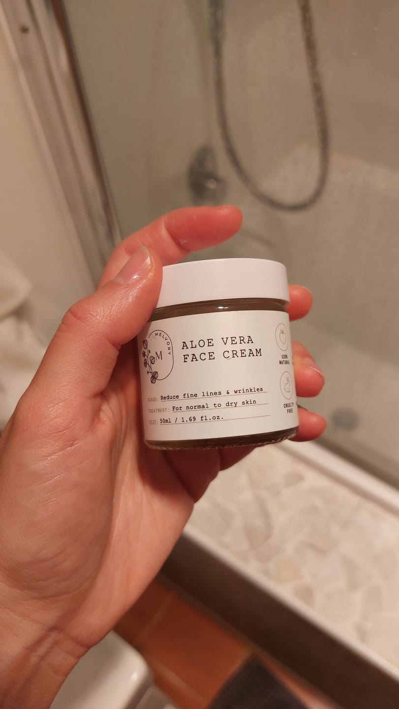 Customer photo review of Aloe Vera Face Cream