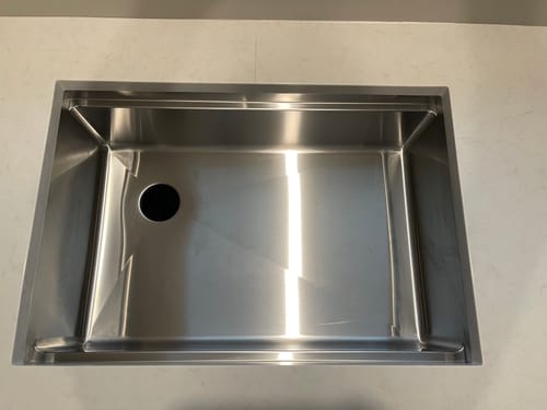 Customer photo review of 28" Workstation Sink - 8" Depth - Single Bowl - Offset Drain Left (5LS28L-8)