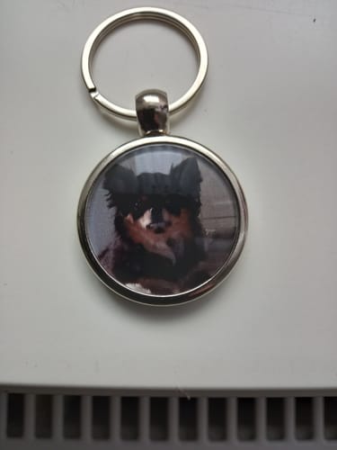 Customer photo review of Schlüssel- Anhänger mit Foto "Hund"