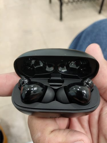 Customer photo review of Audífonos inalámbricos True Wireless | STF Icon | 40 horas uso carga rápida negro