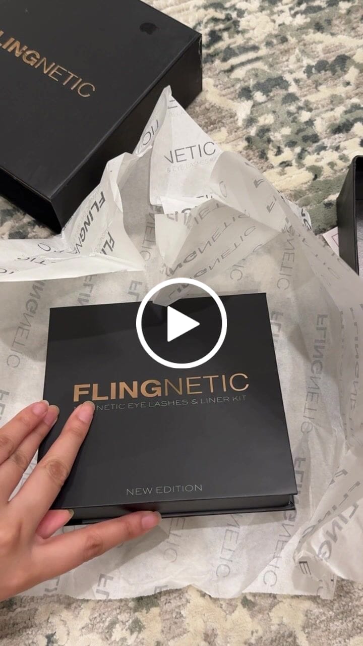 Customer video review of FLINGNETIC MAGNETIC EYE LINER & LASHES KIT (12 Magnets - NEW EDITION)