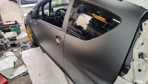 Customer photo review of Mallcas™ Super Matte Black Vinyl Wrap