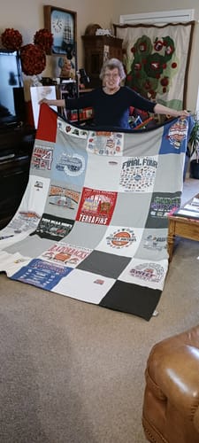 T-shirt quilt featuring university of maryland terrapins by Joanne from NY