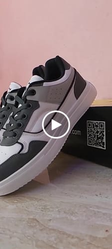 Customer video review of LOUIS Charcoal Grey Men's casual sneaker