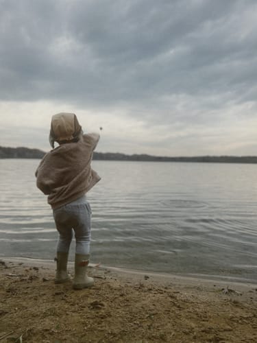 Customer photo review of Organic "Lennox" Sherpa Fleece Jacket - Size 3-9