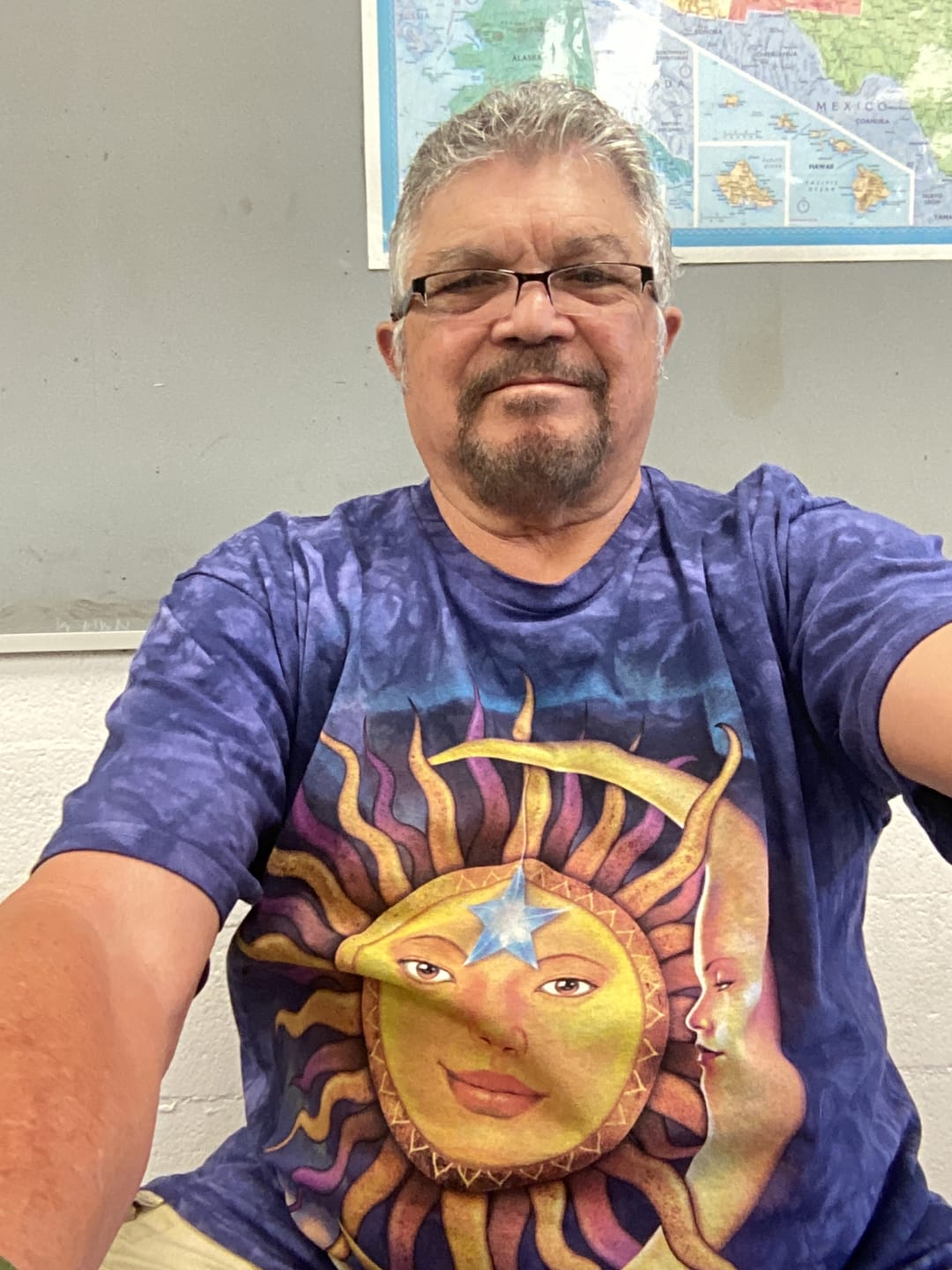 Customer photo review of Sun Moon and Star Tie Dye T Shirt
