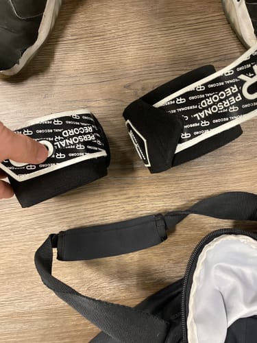 Customer photo review of Personal Record Heavy Duty Premium Knee Wraps - PR906 - Black