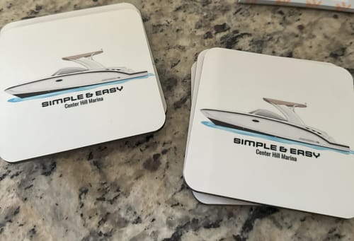 Customer photo review of Custom Digital Boat Artwork