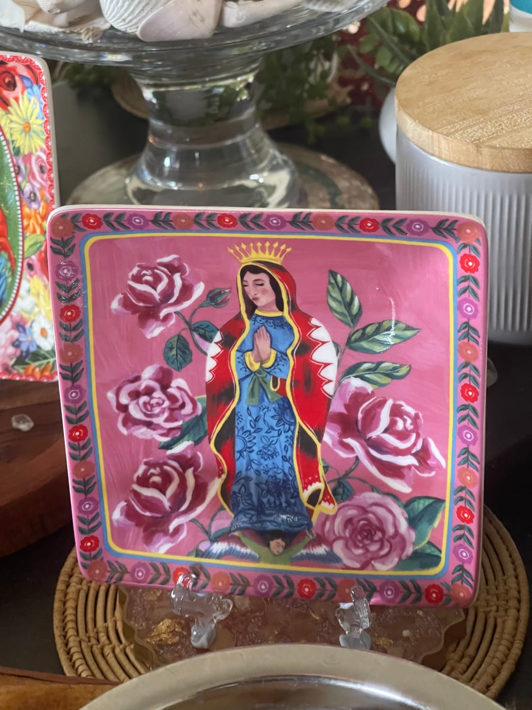 Customer photo review of Square Trinket Tray Viva La Vida Guadalupe