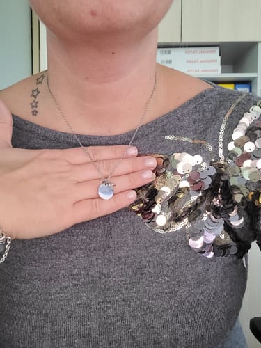 Customer photo review of Ogrlica: Name Birthstone