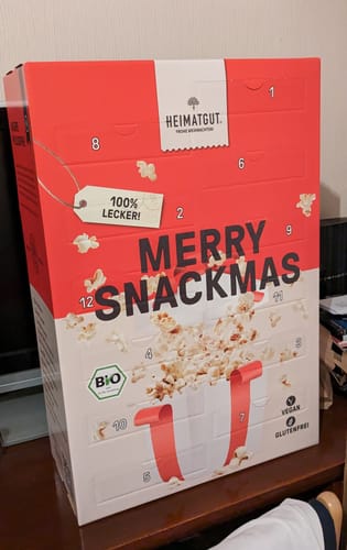Kundenbewertung mit Foto zu Snack-Adventskalender 2023