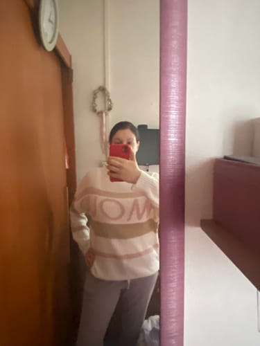 Customer photo review of Maglione Amour oversize