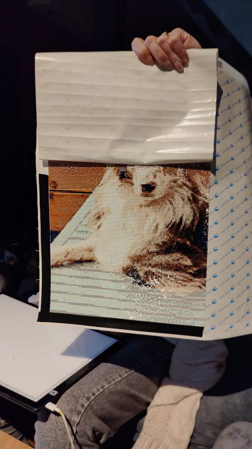 Customer photo review of Diamond Painting Personnalisé