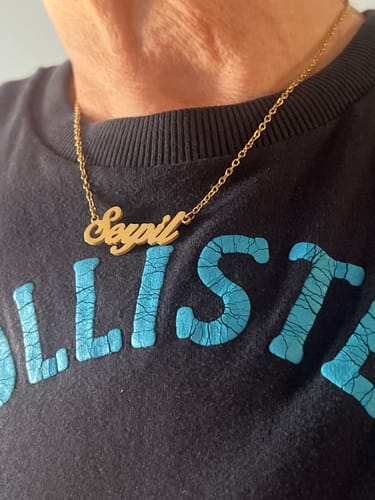 Customer photo review of Personalized Name Necklace
