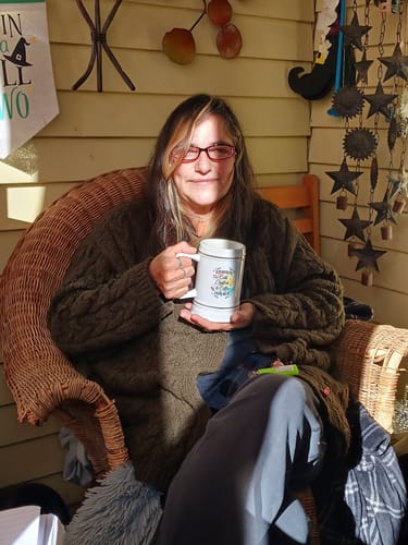 Customer photo review of If It Involves Cats, Crystals, & Coffee, Count Me In Mug