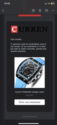 Customer photo review of Curren Portofino® orologio uomo