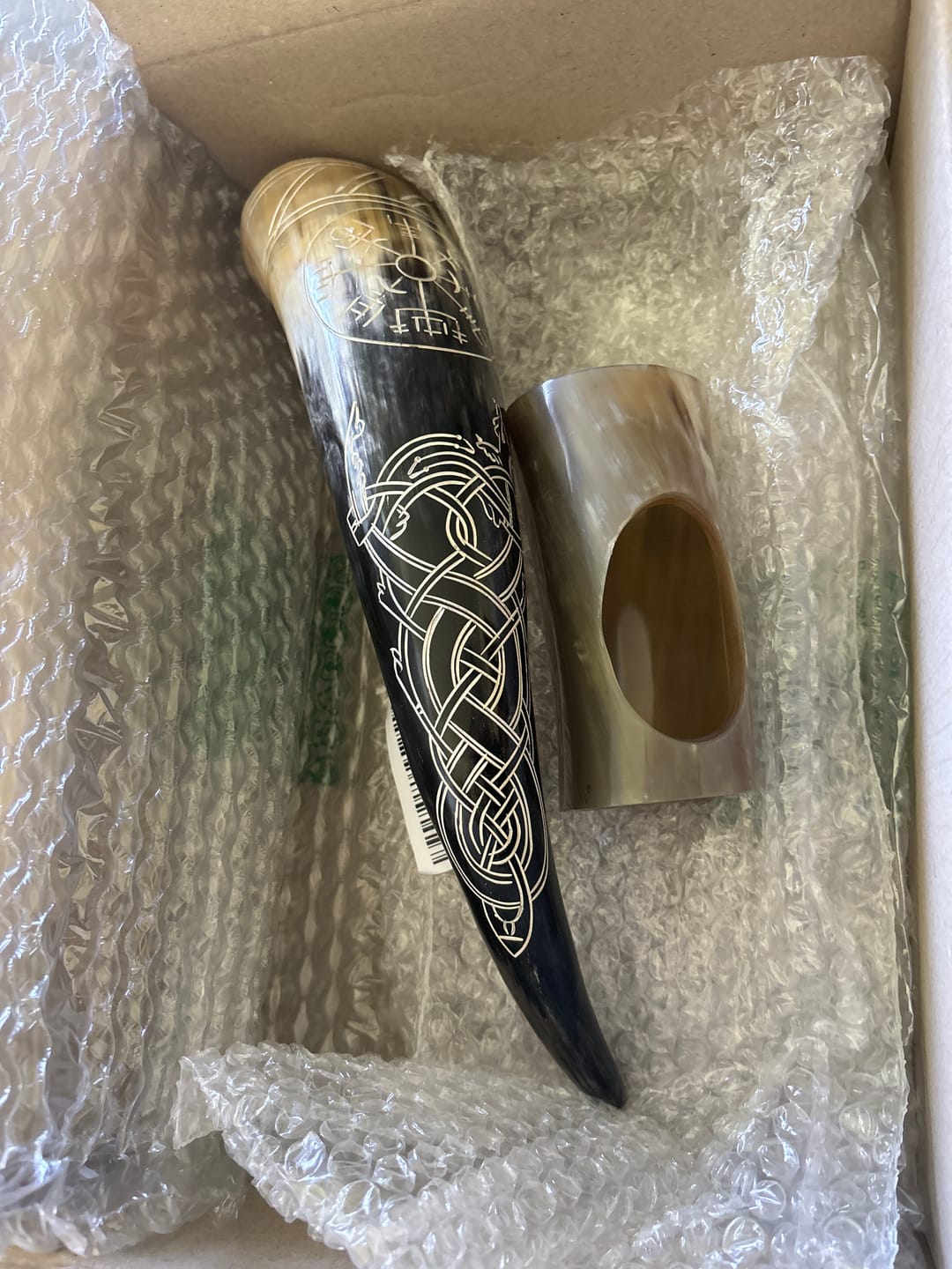 Customer photo review of Serpent's Fury Drinking Horn