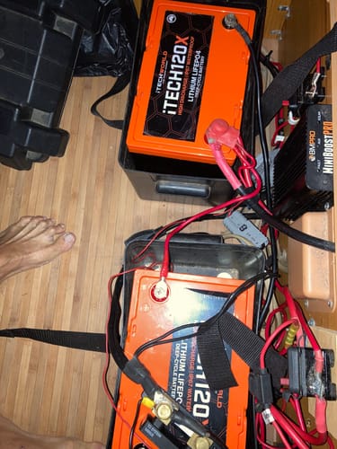 Customer photo review of iTECH120X 12v Lithium Deep Cycle Battery LiFePO4