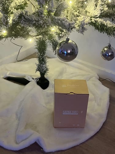 Customer photo review of MovieHub™ Ultra HD Projector + FREE Projector Screen
