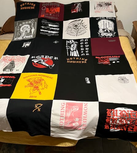 Customer photo review of Classic T-Shirt Blanket
