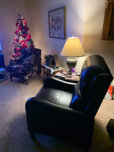 Customer photo review of Deliat Genuine Leather Recliner