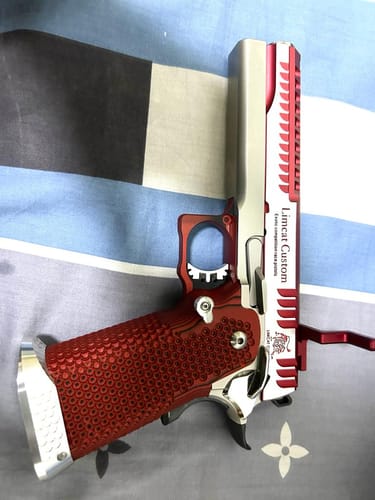 Customer photo review of Gunsmith Bros STI Style Steel Thumb Safety