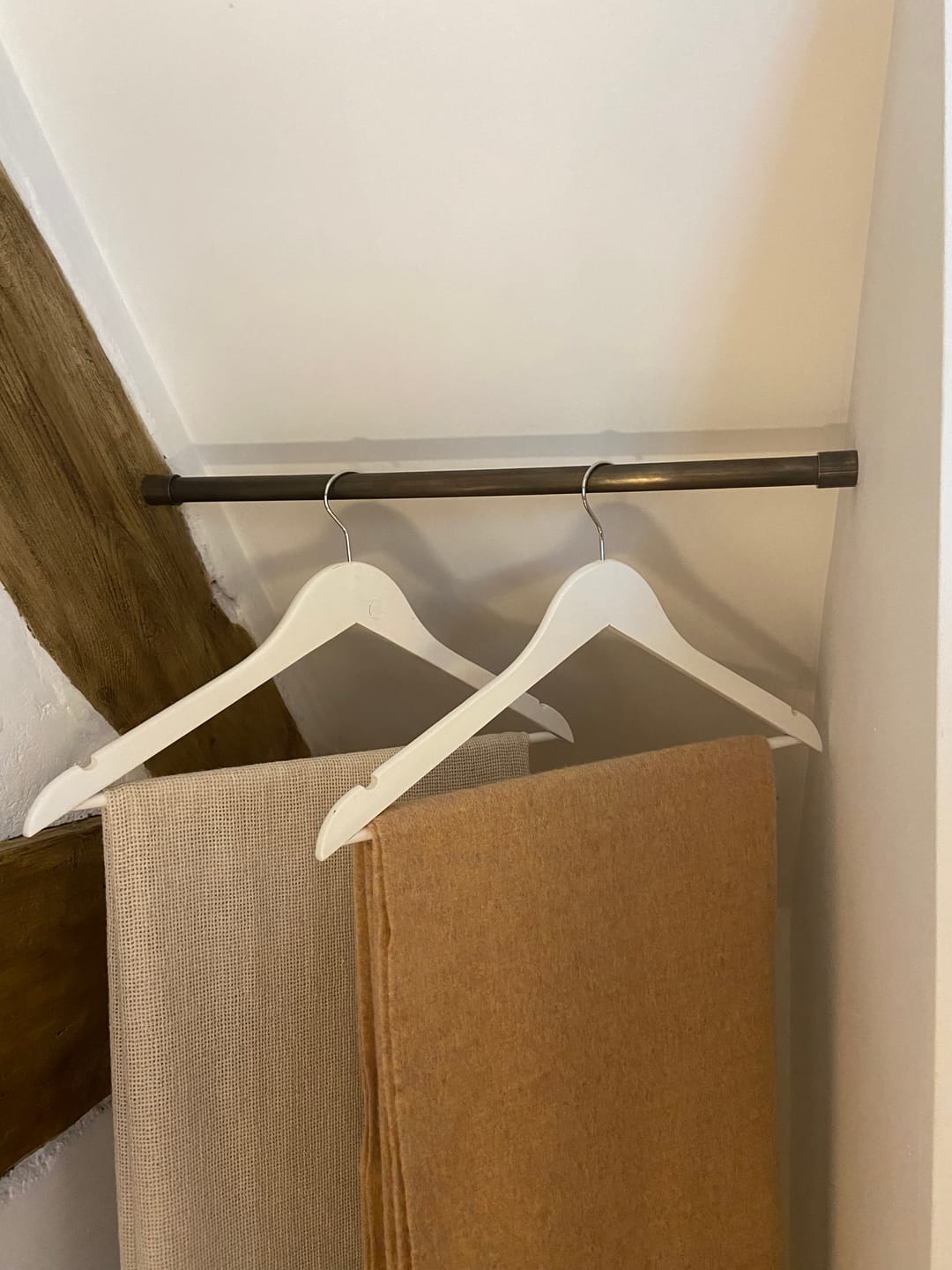 Customer photo review of Aged Brass Hanging Rails