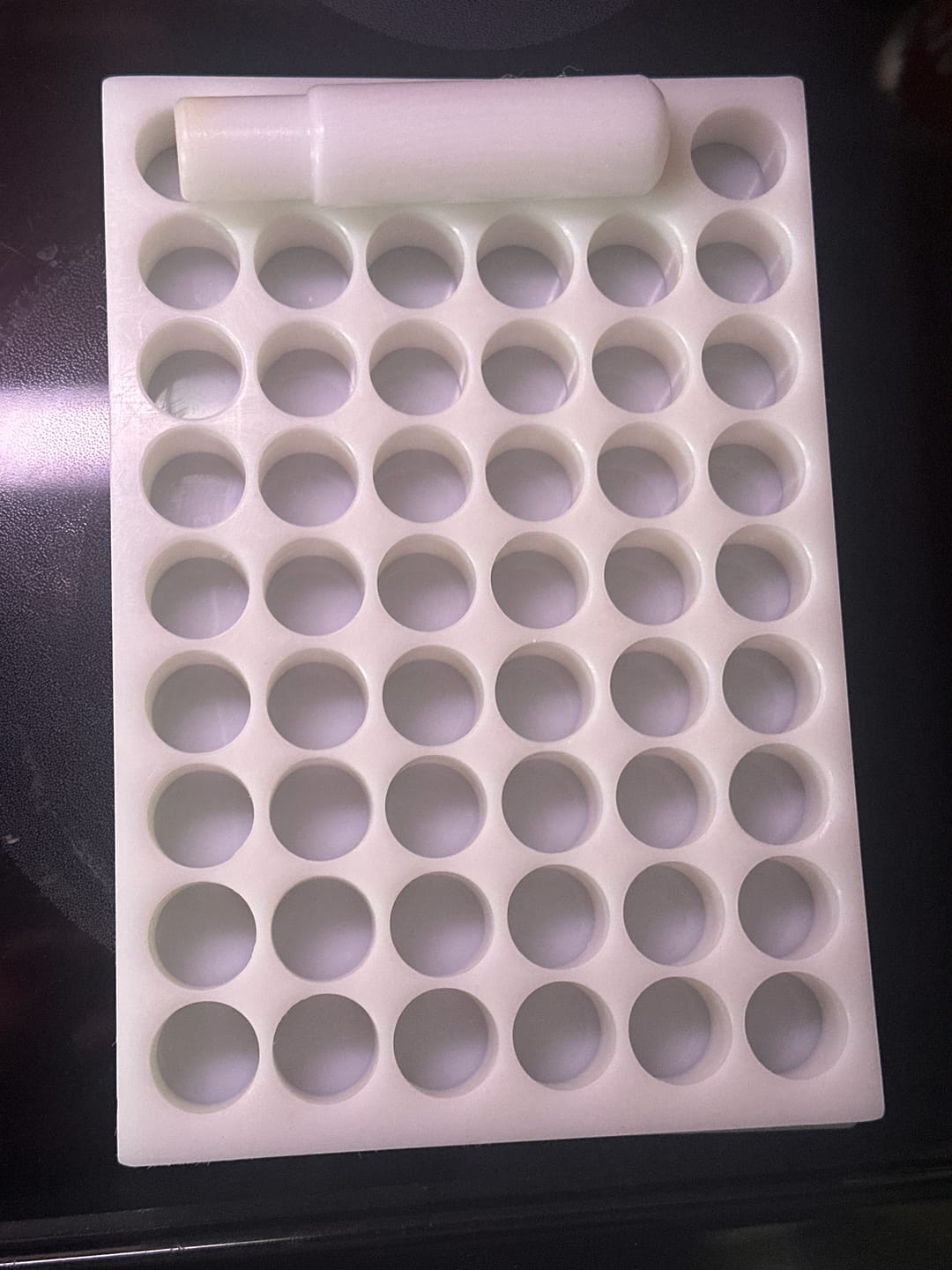 Customer photo review of Portioning Board for 18g Brigadeiros (50 Holes)