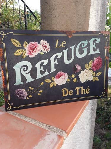 Customer photo review of Mon jardin - Plaque de porte