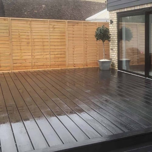 Customer photo review of Soho Charcoal - Black Composite Decking - Decking Board - 3600 x 146 x 25 mm