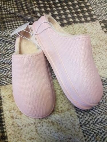 Customer photo review of Cushion Slides with Fur - Cloud Slides