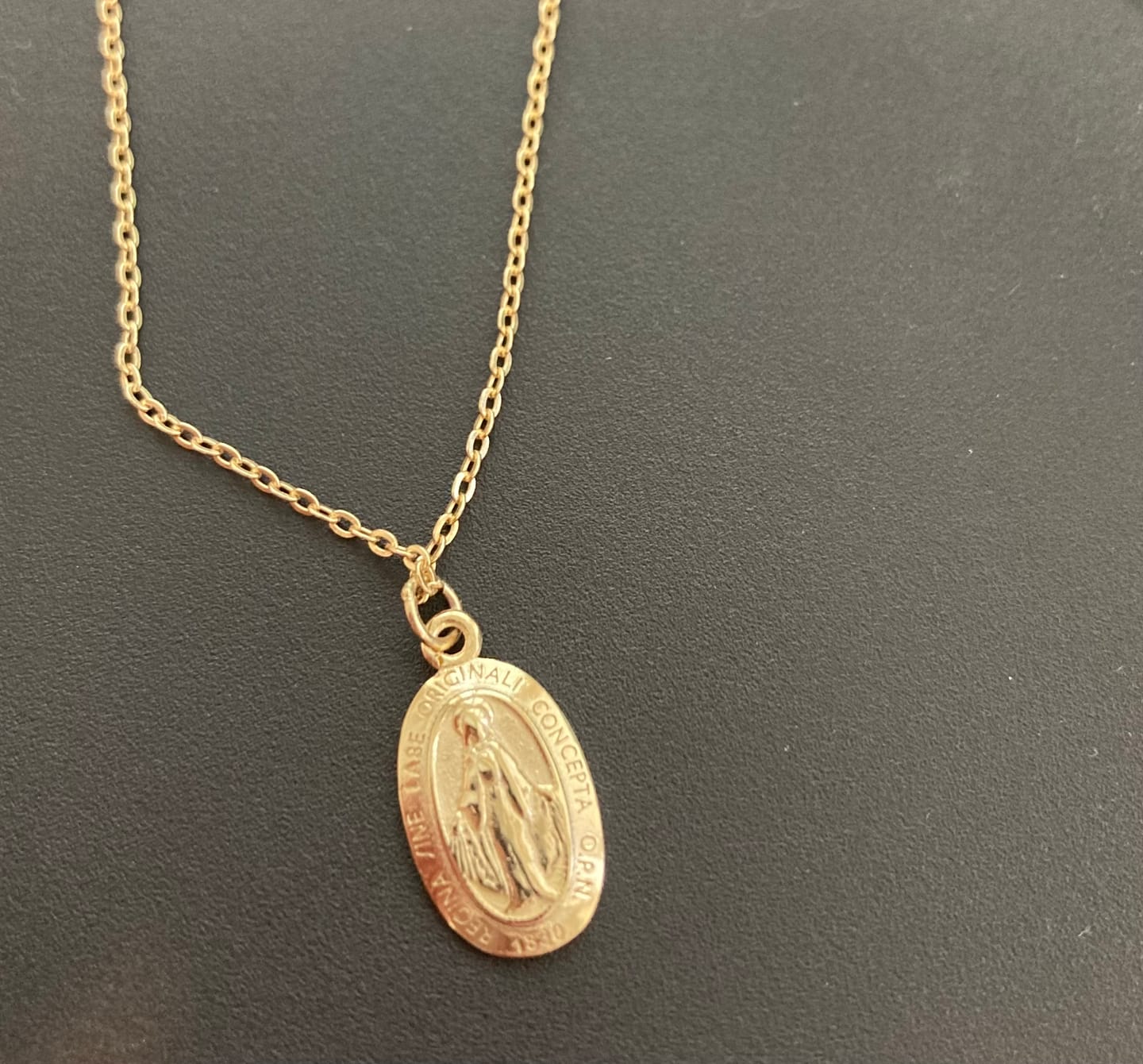 Customer photo review of Miraculous Medal Necklace