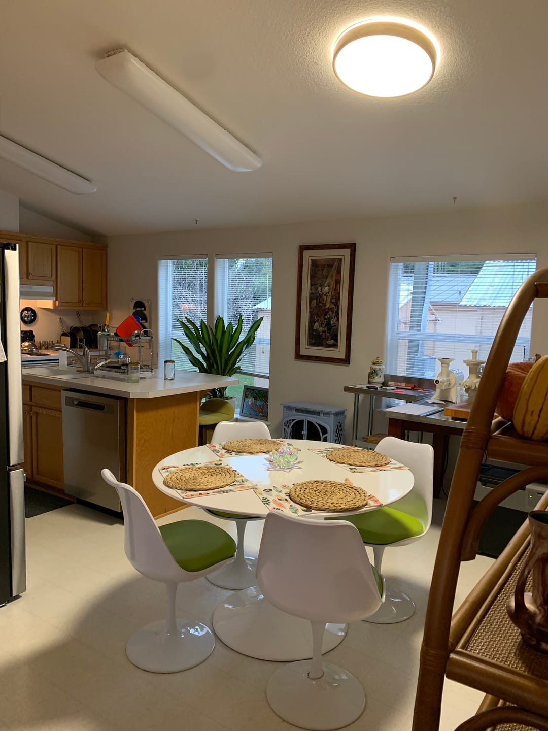 Customer photo review of Round LED Wood Flush Mount Light