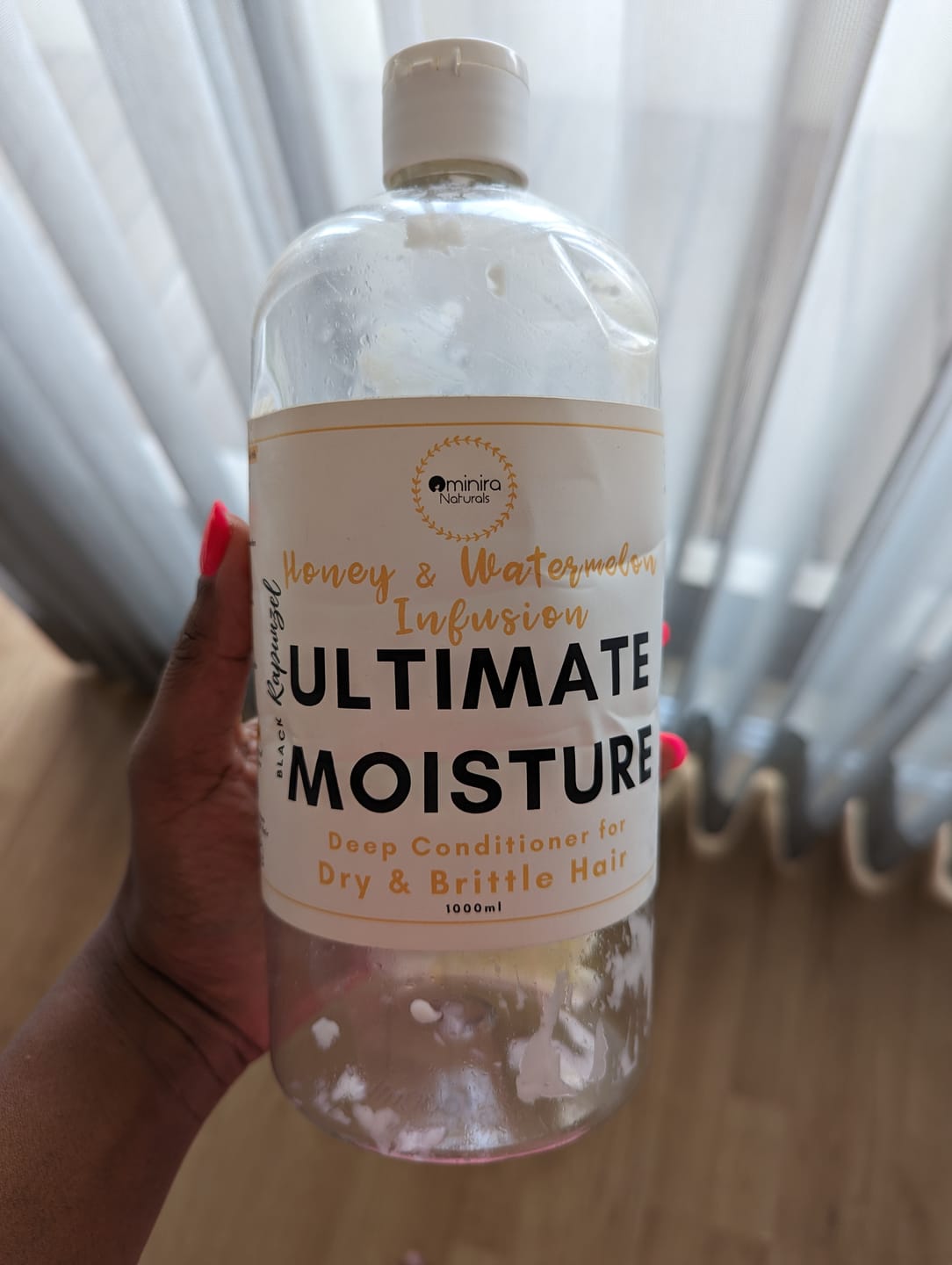 Customer photo review of Honey & Watermelon Infusion - Ultimate Moisture Deep Conditioner