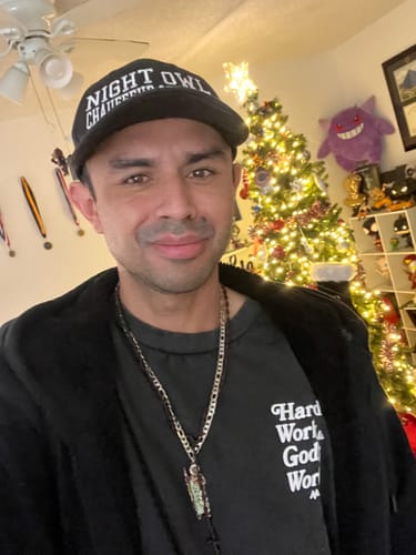 Customer photo review of HARD WORK GODS WORK TEE - VINTAGE BLACK