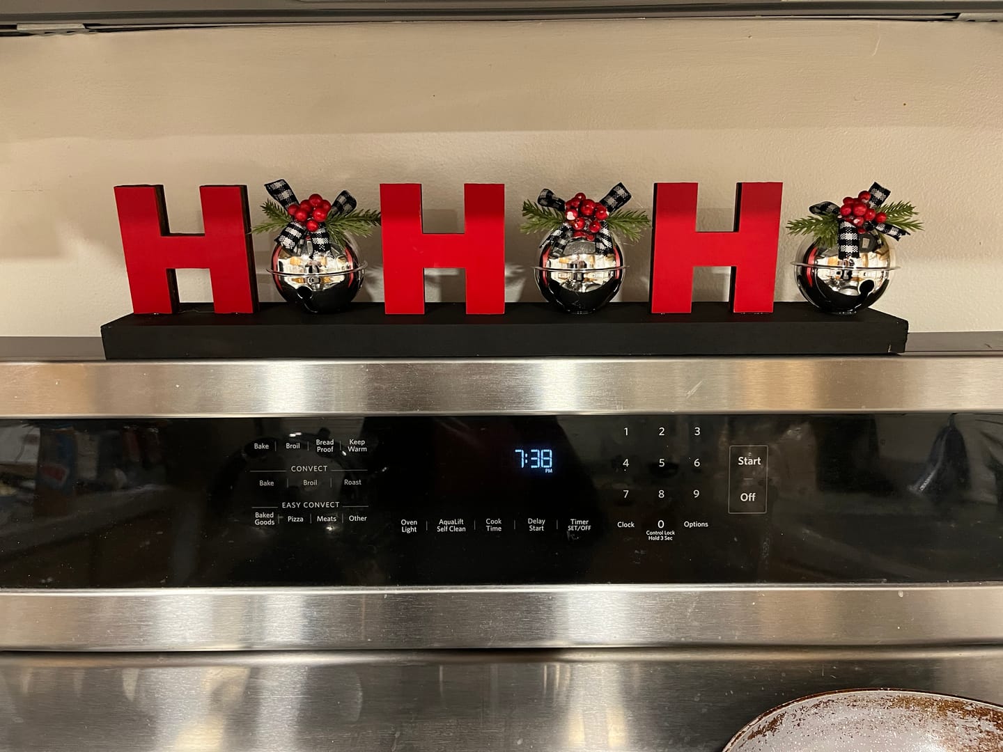 Customer photo review of Unfinished Wood Block Letter H - Craft - up to 24" DIY