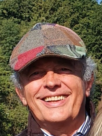 Customer photo review of Erin Cap Patchwork Tweed