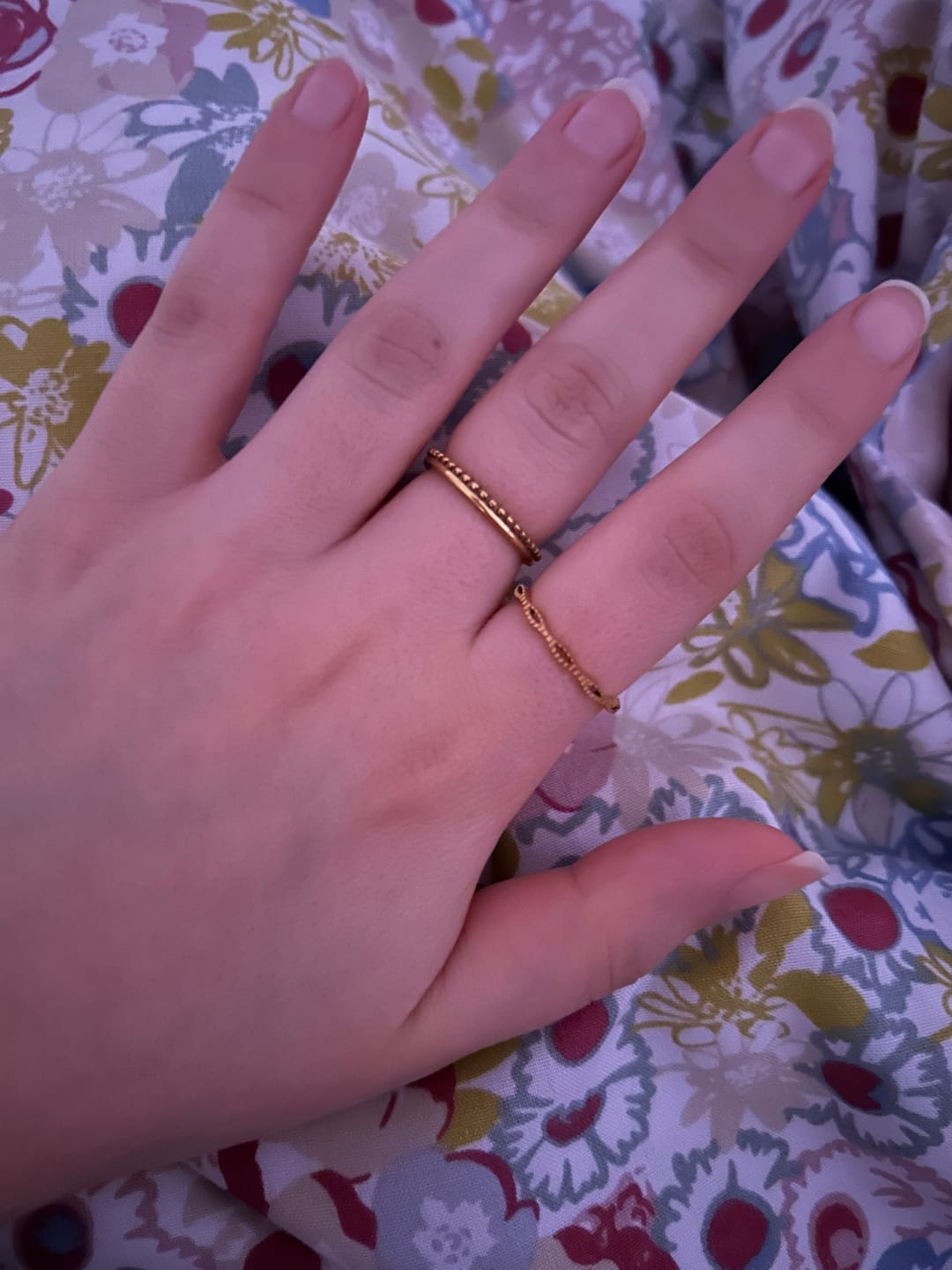 Customer photo review of Half Dotted Ring | 18K vergoldet