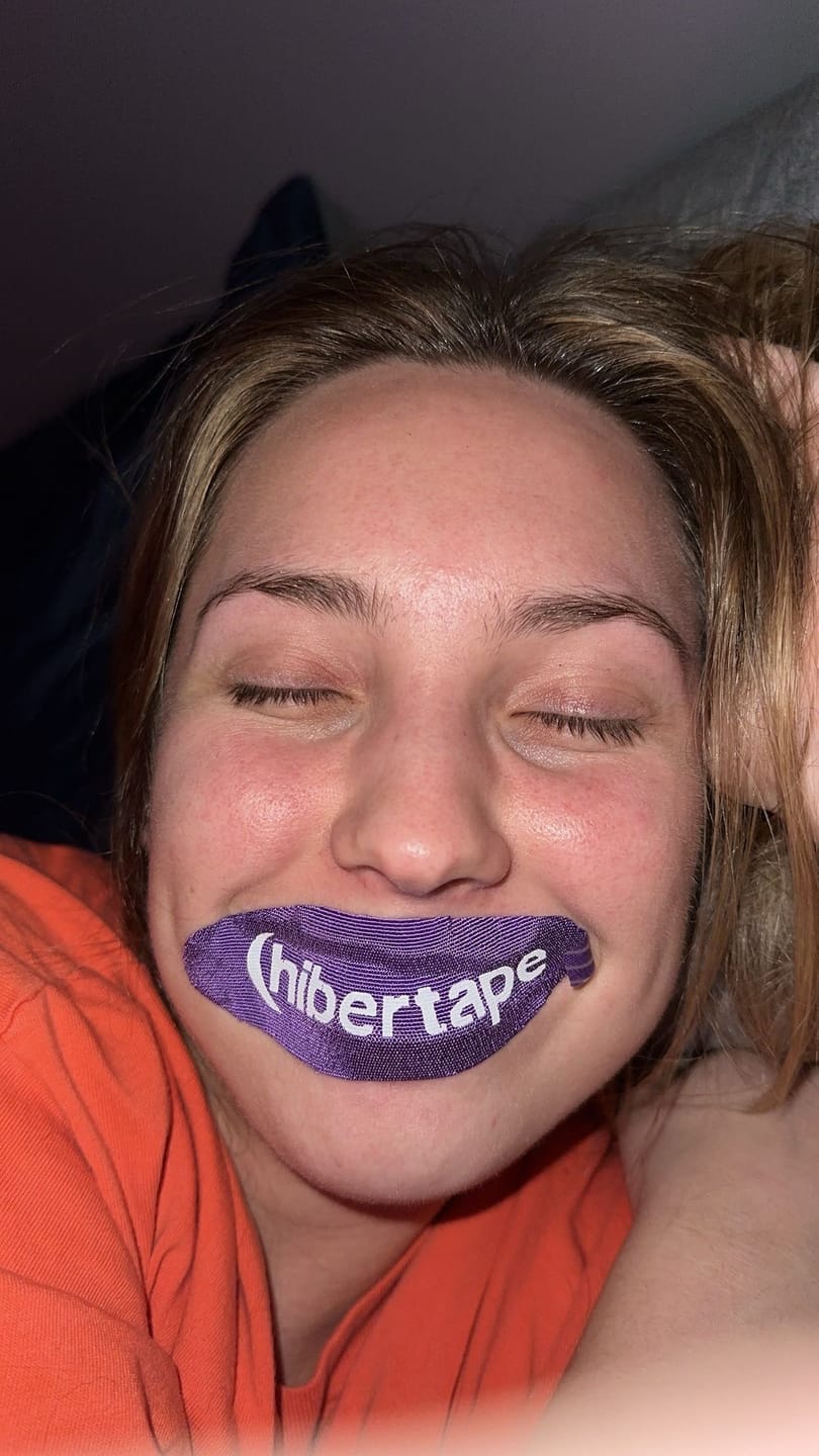 Customer photo review of Lavender Scented Sleep Tape - 3 Month Supply