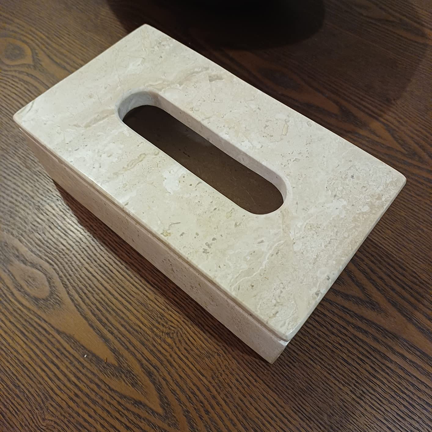 Customer photo review of Marble Tissue Box (Dyna) - Handicraft Bazaar