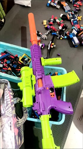Customer photo review of M416 Auto Shell Ejection Toy Gun