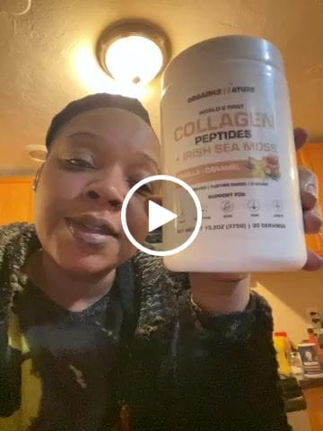 Customer video review of Collagen Sea Moss Vanilla-Caramel 2 Tubs
