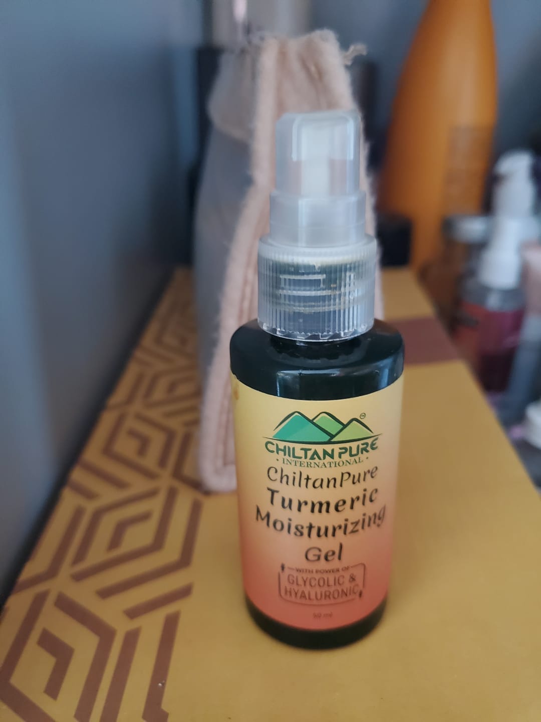 Customer photo review of Turmeric Moisturizing Gel – Activated with Hyaluronic, Glycolic Acid & Remove Impurities