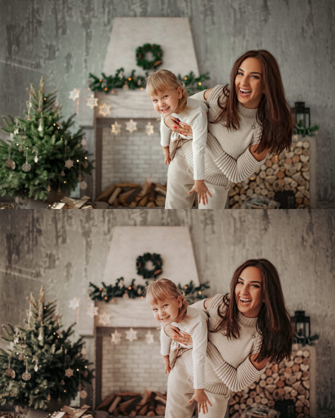 Customer photo review of RUSTIC HOLIDAY LIGHTROOM PRESETS