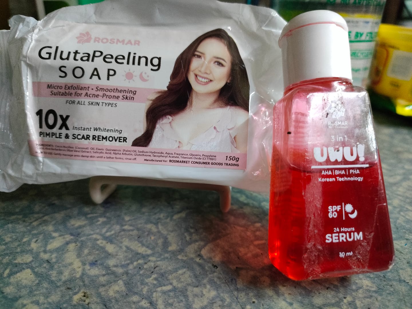 Customer photo review of Rosmar gluta peeling soap
