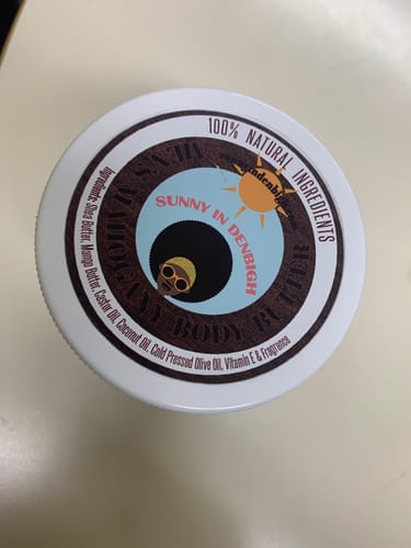 Customer photo review of Men’s Mahogany Body Butter