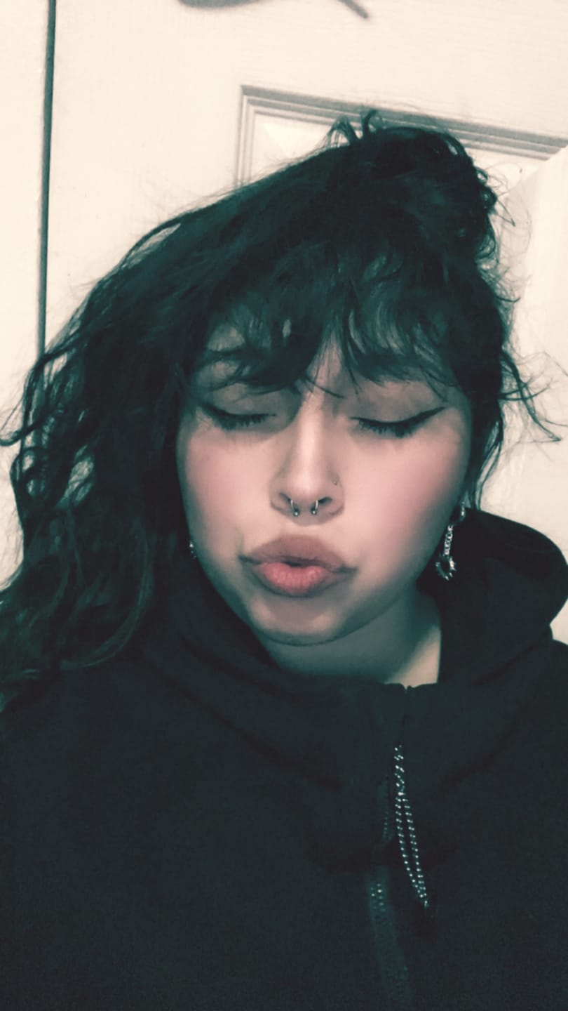 Customer photo review of SPIKE HEART EARRING