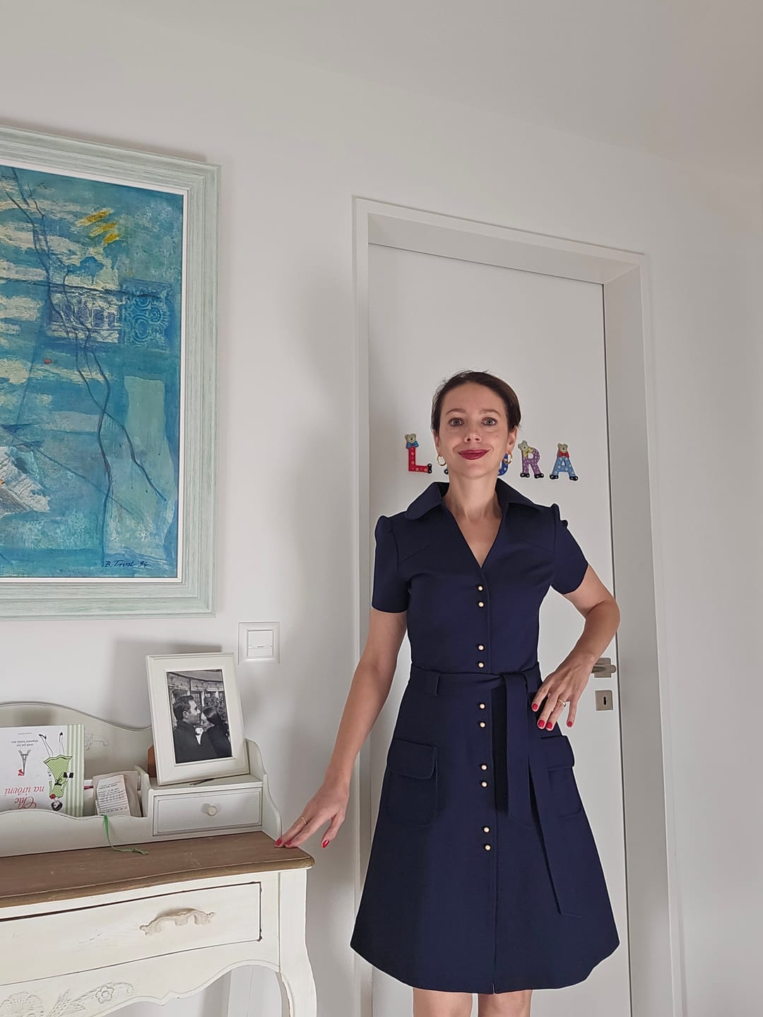 Customer photo review of Paris Belted Dress